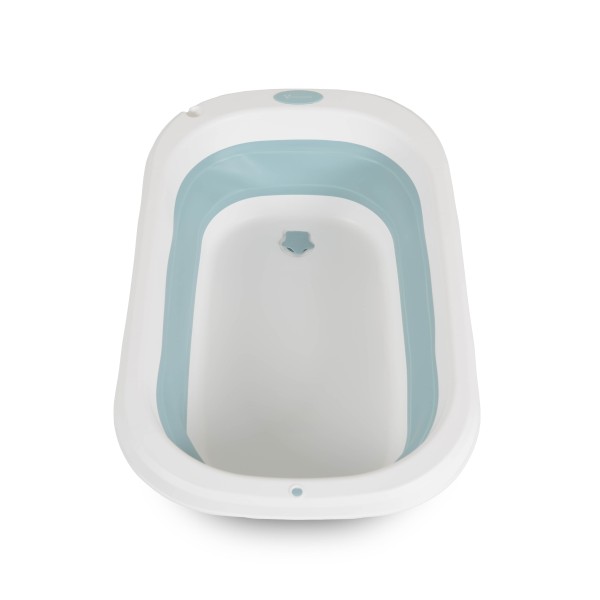 Cadita de baie pliabila 2 in 1 pentru bebe, Cangaroo Como Albastru, Saltea de infasat inclusa Cadita de baie pliabila 2 in 1 pentru bebe, Cangaroo Como Albastru, Saltea de infasat inclusa