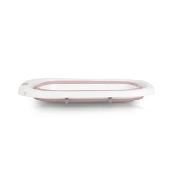 Cadita de baie pliabila 2 in 1 pentru bebe, Cangaroo Como Roz, Saltea de infasat inclusa Cadita de baie pliabila 2 in 1 pentru bebe, Cangaroo Como Roz, Saltea de infasat inclusa
