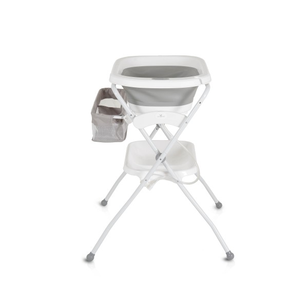 Cadita de baie pliabila 2 in 1 pentru bebe, Cangaro Como Gri, Saltea de infasat inclusa Cadita de baie pliabila 2 in 1 pentru bebe, Cangaro Como Gri, Saltea de infasat inclusa