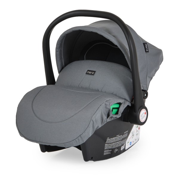 Cărucior 2 în 1 Moni Alina Titanium grey – Transformabil în Landou, Scaun Reversibil, Compact și Ușor, Accesorii Incluse, 0–4 Ani