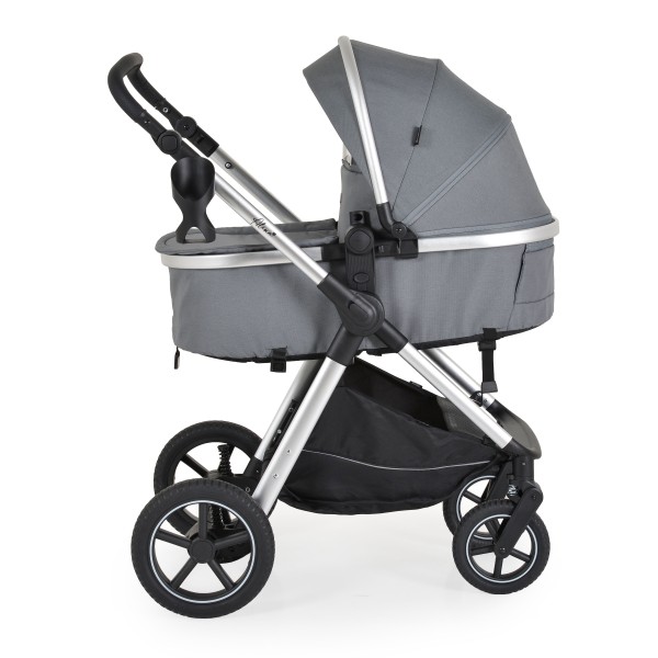 Cărucior 2 în 1 Moni Alina Titanium grey – Transformabil în Landou, Scaun Reversibil, Compact și Ușor, Accesorii Incluse, 0–4 Ani