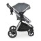 Cărucior 2 în 1 Moni Alina Titanium grey – Transformabil în Landou, Scaun Reversibil, Compact și Ușor, Accesorii Incluse, 0–4 Ani