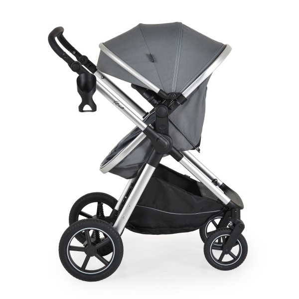 Cărucior 2 în 1 Moni Alina Titanium grey – Transformabil în Landou, Scaun Reversibil, Compact și Ușor, Accesorii Incluse, 0–4 Ani