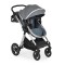 Cărucior 2 în 1 Moni Alina Titanium grey – Transformabil în Landou, Scaun Reversibil, Compact și Ușor, Accesorii Incluse, 0–4 Ani
