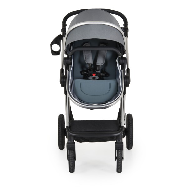 Cărucior 2 în 1 Moni Alina Titanium grey – Transformabil în Landou, Scaun Reversibil, Compact și Ușor, Accesorii Incluse, 0–4 Ani