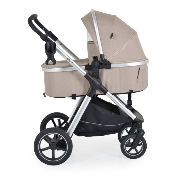 Cărucior 2 în 1 Moni Alina Seed Pearl – Transformabil în Landou, Scaun Reversibil, Compact și Ușor, Accesorii Incluse, 0–4 Ani