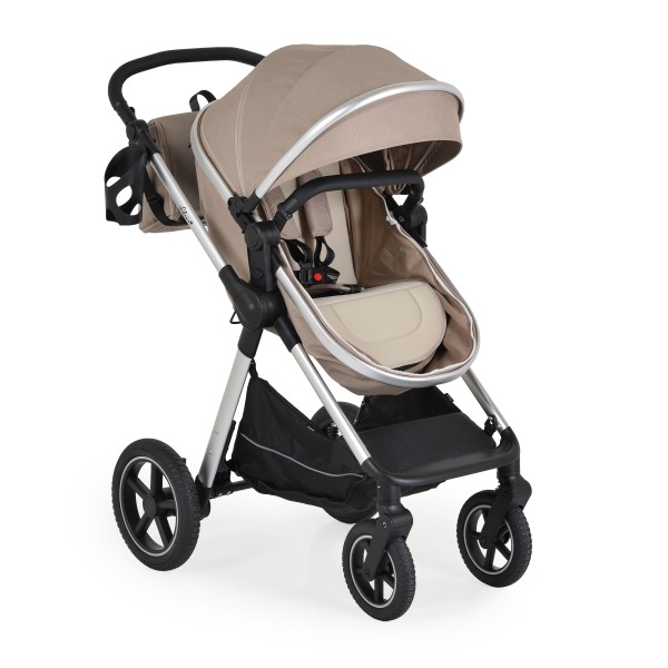 Cărucior 2 în 1 Moni Alina Seed Pearl – Transformabil în Landou, Scaun Reversibil, Compact și Ușor, Accesorii Incluse, 0–4 Ani 