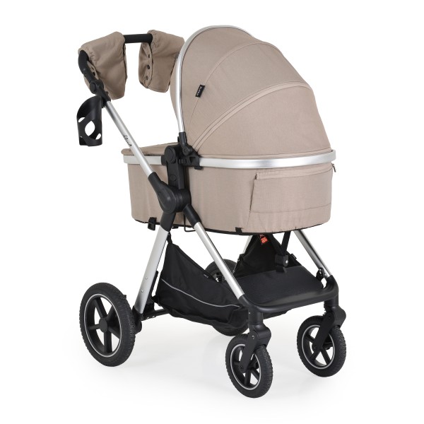 Cărucior 2 în 1 Moni Alina Seed Pearl – Transformabil în Landou, Scaun Reversibil, Compact și Ușor, Accesorii Incluse, 0–4 Ani