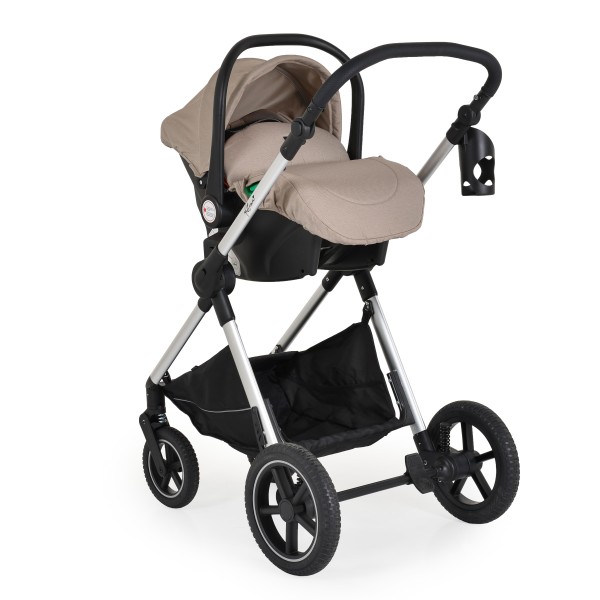 Cărucior 2 în 1 Moni Alina Seed Pearl – Transformabil în Landou, Scaun Reversibil, Compact și Ușor, Accesorii Incluse, 0–4 Ani