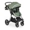 Cărucior 2 în 1 Moni Alina Dark Green – Transformabil în Landou, Scaun Reversibil, Compact și Ușor, Accesorii Incluse, 0–4 Ani