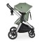Cărucior 2 în 1 Moni Alina Dark Green – Transformabil în Landou, Scaun Reversibil, Compact și Ușor, Accesorii Incluse, 0–4 Ani
