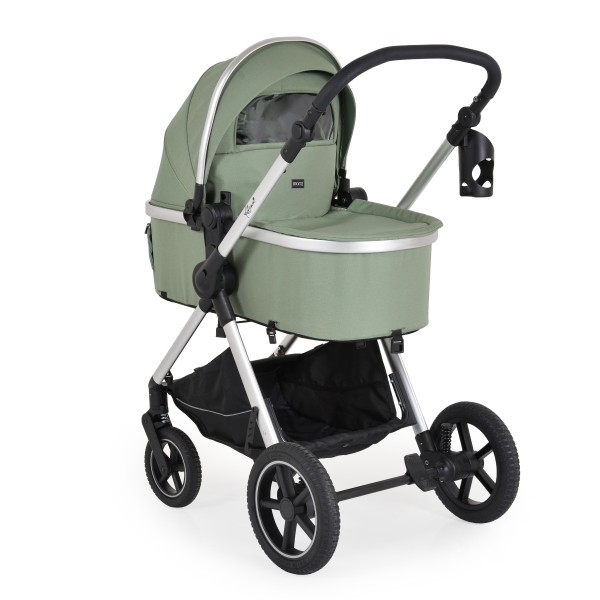 Cărucior 2 în 1 Moni Alina Dark Green – Transformabil în Landou, Scaun Reversibil, Compact și Ușor, Accesorii Incluse, 0–4 Ani