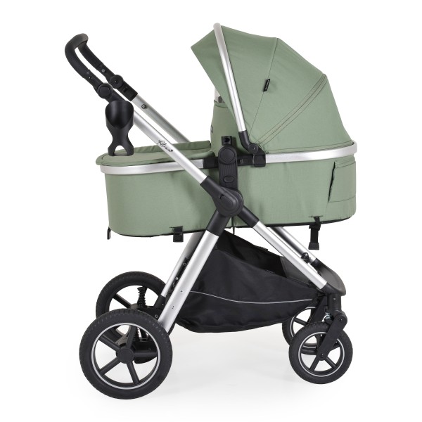 Cărucior 2 în 1 Moni Alina Dark Green – Transformabil în Landou, Scaun Reversibil, Compact și Ușor, Accesorii Incluse, 0–4 Ani