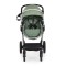 Cărucior 2 în 1 Moni Alina Dark Green – Transformabil în Landou, Scaun Reversibil, Compact și Ușor, Accesorii Incluse, 0–4 Ani