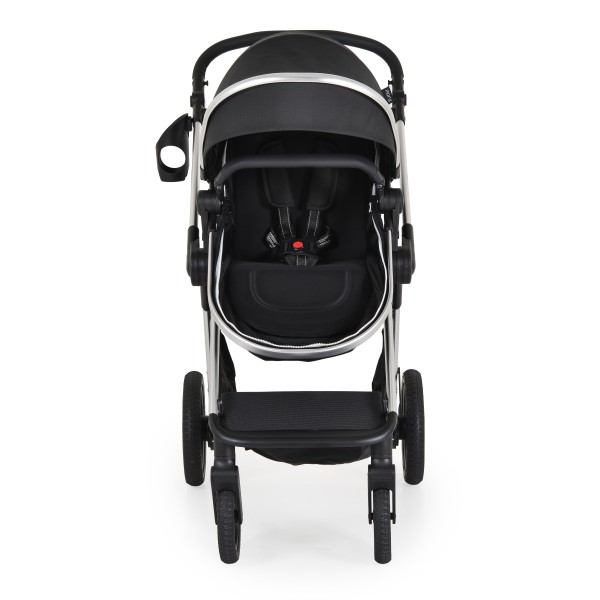 Cărucior 2 în 1 Moni Alina Black Onyx – Transformabil în Landou, Scaun Reversibil, Compact și Ușor, Accesorii Incluse, 0–4 Ani