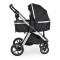 Cărucior 2 în 1 Moni Alina Black Onyx – Transformabil în Landou, Scaun Reversibil, Compact și Ușor, Accesorii Incluse, 0–4 Ani