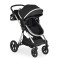 Cărucior 2 în 1 Moni Alina Black Onyx – Transformabil în Landou, Scaun Reversibil, Compact și Ușor, Accesorii Incluse, 0–4 Ani