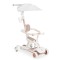 Trotinetă evolutiva 6 în 1 Byox Cornet White – Cu Scaun, Control Parental, LED și Muzică – de la 12 Luni+