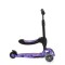 Trotinetă 2 în 1 pentru Copii Byox Rumble Purple – Cu Scaun, Muzică, Lumini 3D și Roți PU, 3–8 ani