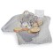 Set cadou Bebelusi din 6 Piese, Cangaroo Bearli Grey, ideal nou-nascut, botez, baby shower Set cadou Bebelusi din 6 Piese, Cangaroo Bearli Grey, ideal nou-nascut, botez, baby shower