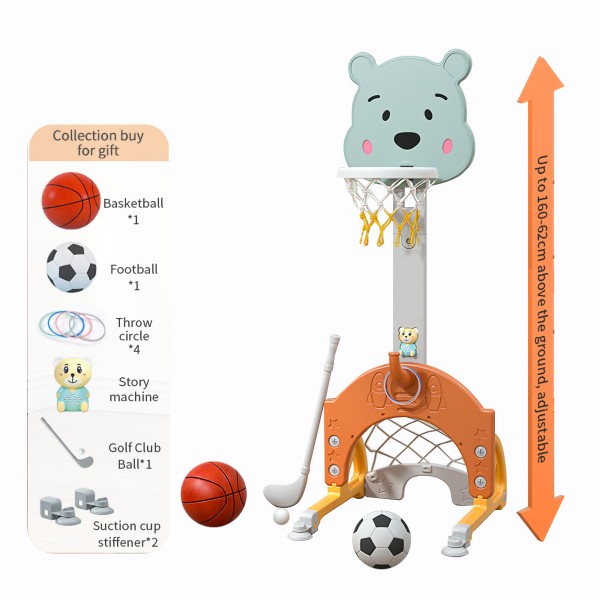 Set sportiv interactiv 5 in 1 pentru copii 12 luni+ Moni Garden Multicolor, baschet, fotbal, golf + muzica si povesti Set sportiv interactiv 5 in 1 pentru copii 12 luni+ Moni Garden Multicolor, baschet, fotbal, golf + muzica si povesti
