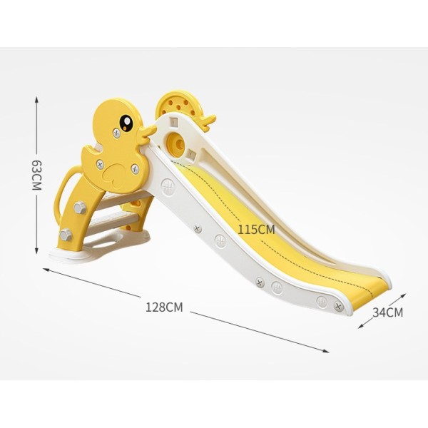 Tobogan copii 3 ani+ Moni Garden Duck Grey – design cu rațe, 115 cm, pentru interior și exterior Tobogan copii 3 ani+ Moni Garden Duck Grey – design cu rațe, 115 cm, pentru interior și exterior
