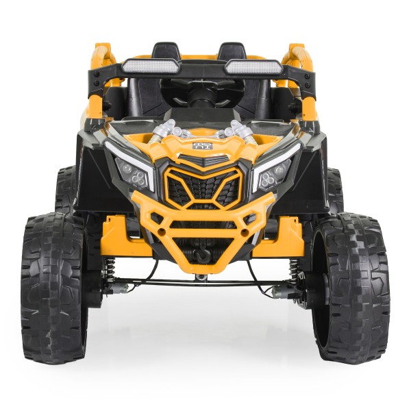 Jeep Buggy Electric Copii Moni Kansas Orange 3-8 ani ani, 4 Motoare 30W, 2 Baterii, Telecomandă 2.4 GHz, Lumini LED și MP3