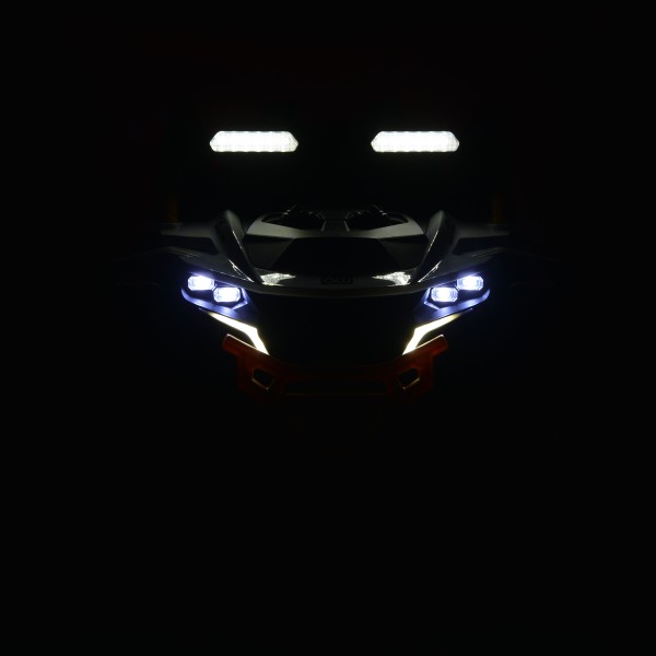 Mașinuță Electrică Jeep Moni Arizona Orange pentru Copii 3–8 ani, 4 Motoare 30W, Baterie 2x12V7Ah, Telecomandă 2.4GHz, Lumini și MP3