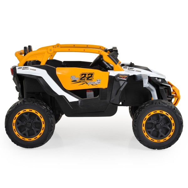 Mașinuță Electrică Jeep Moni Arizona White pentru Copii 3–8 ani, 4 Motoare 30W, Baterie 2x12V7Ah, Telecomandă 2.4GHz, Lumini și MP3