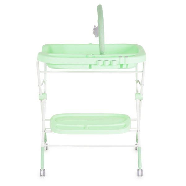 Masă de Înfășat Cangaroo Croco Green – Pliabilă, cu Rafturi, Roți și Jucării, până la 15 kg Masă de Înfășat Cangaroo Croco Green – Pliabilă, cu Rafturi, Roți și Jucării, până la 15 kg