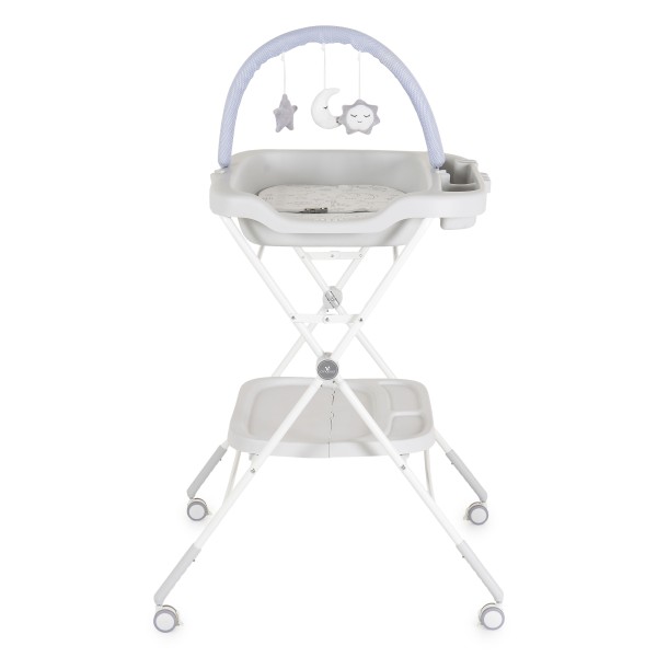 Masă de Înfășat Cangaroo Croco Grey– Pliabilă, cu Rafturi, Roți și Jucării, până la 15 kg Masă de Înfășat Cangaroo Croco Grey– Pliabilă, cu Rafturi, Roți și Jucării, până la 15 kg