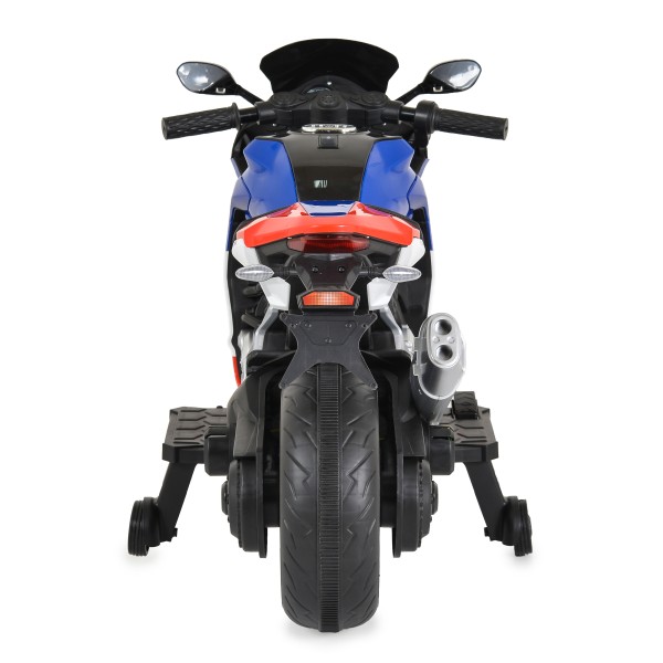 Motocicletă Electrică pentru Copii 3-8 Ani, Moni Surfer Blue – 12V, Bluetooth, MP3, 8 km/h
