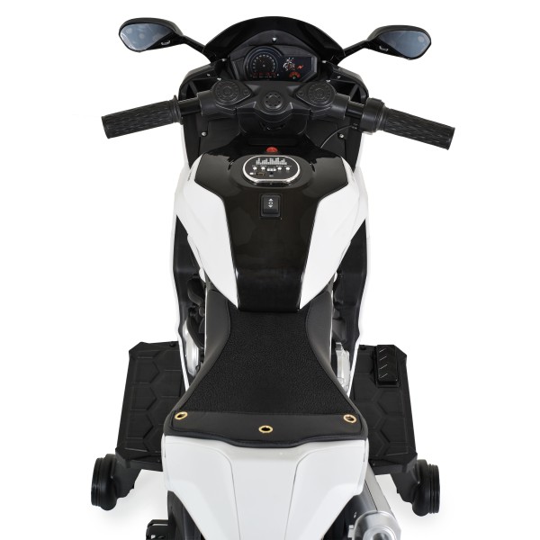 Motocicletă Electrică pentru Copii 3-8 Ani, Moni Surfer White – 12V, Bluetooth, MP3, 8 km/h Motocicletă Electrică pentru Copii 3-8 Ani, Moni Surfer White – 12V, Bluetooth, MP3, 8 km/h