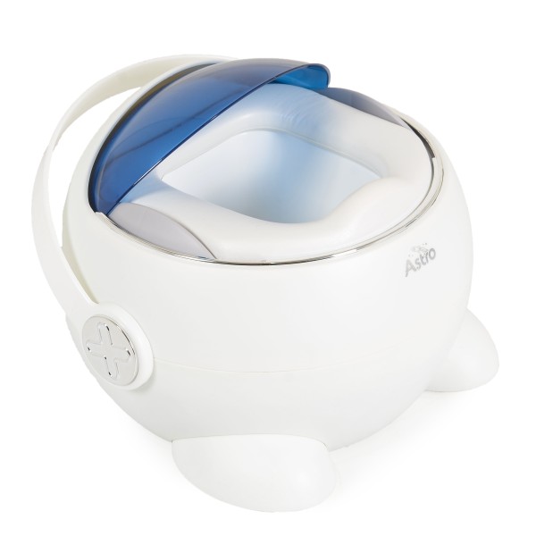 Oliță ergonomicã pentru copii Cangaroo Astro Blue – cu spătar, capac, mâner și bază antiderapantă Oliță ergonomicã pentru copii Cangaroo Astro Blue – cu spătar, capac, mâner și bază antiderapantă