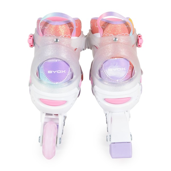 Patine cu Rotile pentru copii, Marime 34-38 reglabil, Byox Dizzy Roz Patine cu Rotile pentru copii, Marime 34-38 reglabil, Byox Dizzy Roz
