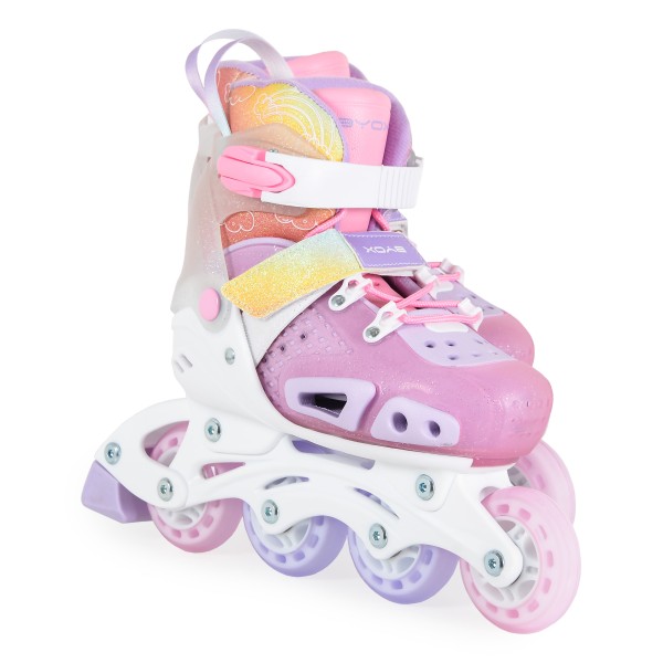 Patine cu Rotile pentru copii, Marime 29-33 reglabil, Byox Dizzy Roz