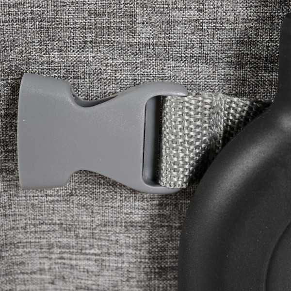 Patut bebelusi 2 în 1 cu optiune co-sleeping si tarc – Moni Grey cu roti, saltea si copertina cu plasa