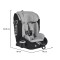 Scaun auto copii 76-150 cm, Cangaroo Falcon Opal Grey, Protectie impact lateral, Suport pahar, Testat standard UE R129/03 Scaun auto copii 76-150 cm, Cangaroo Falcon Opal Grey, Protectie impact lateral, Suport pahar, Testat standard UE R129/03