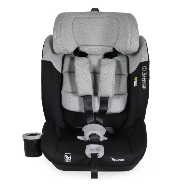Scaun auto copii 76-150 cm, Cangaroo Falcon Opal Grey, Protectie impact lateral, Suport pahar, Testat standard UE R129/03 Scaun auto copii 76-150 cm, Cangaroo Falcon Opal Grey, Protectie impact lateral, Suport pahar, Testat standard UE R129/03