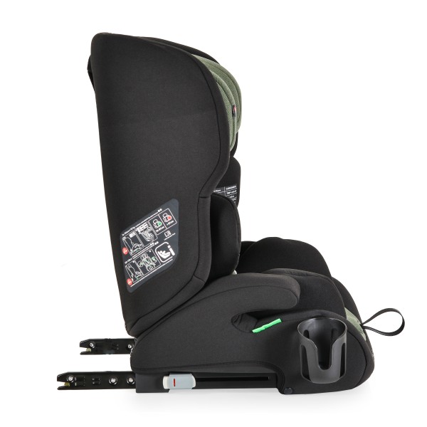 Scaun Auto Copii Cangaroo Trip Green – Sistem ISOFIX, Tetieră Reglabilă, R129, 76–150 cm, 15 Luni+