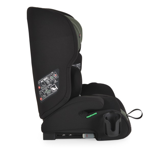 Scaun Auto Copii Cangaroo Trip Green – Sistem ISOFIX, Tetieră Reglabilă, R129, 76–150 cm, 15 Luni+