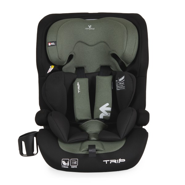 Scaun Auto Copii Cangaroo Trip Green – Sistem ISOFIX, Tetieră Reglabilă, R129, 76–150 cm, 15 Luni+