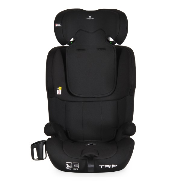 Scaun Auto Copii Cangaroo Trip Black – Sistem ISOFIX, Tetieră Reglabilă, R129, 76–150 cm, 15 Luni+