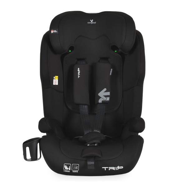 Scaun Auto Copii Cangaroo Trip Black – Sistem ISOFIX, Tetieră Reglabilă, R129, 76–150 cm, 15 Luni+