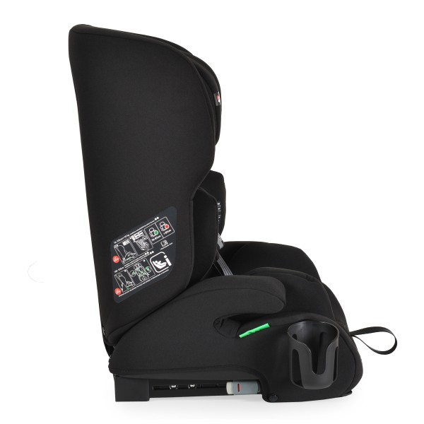Scaun Auto Copii Cangaroo Trip Black – Sistem ISOFIX, Tetieră Reglabilă, R129, 76–150 cm, 15 Luni+