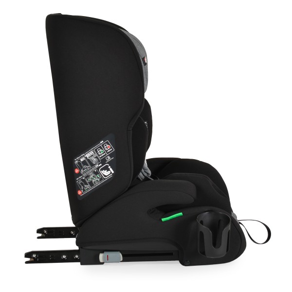 Scaun Auto Copii Cangaroo Trip Grey – Sistem ISOFIX, Tetieră Reglabilă, R129, 76–150 cm, 15 Luni+