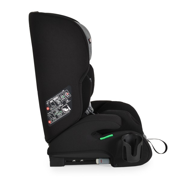 Scaun Auto Copii Cangaroo Trip Grey – Sistem ISOFIX, Tetieră Reglabilă, R129, 76–150 cm, 15 Luni+