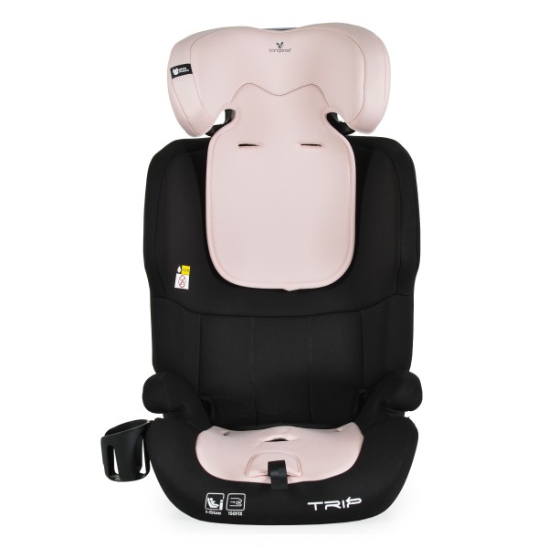 Scaun Auto Copii Cangaroo Trip Pink – Sistem ISOFIX, Tetieră Reglabilă, R129, 76–150 cm, 15 Luni+