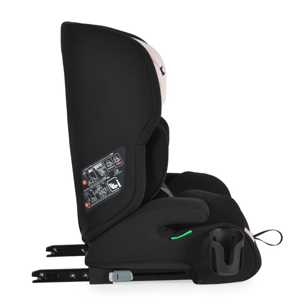 Scaun Auto Copii Cangaroo Trip Pink – Sistem ISOFIX, Tetieră Reglabilă, R129, 76–150 cm, 15 Luni+