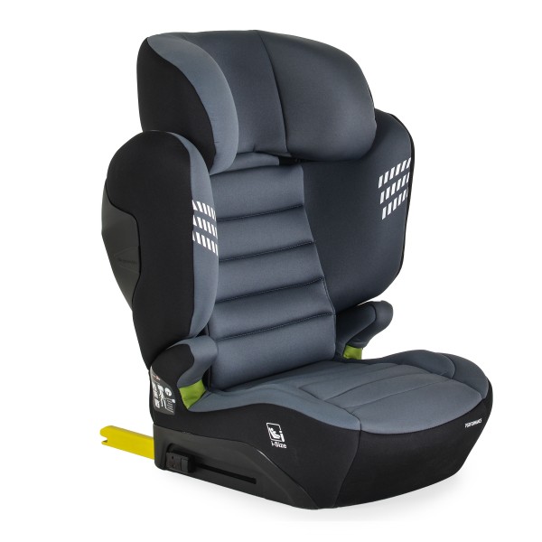 Scaun auto cu Isofix, Cangaroo Performance Space Grey, Protectie laterala ranforsata, Respecta standard ECE R129/3, varsta recomandata 4-12 Ani